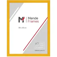 MendeFrames Holzrahmen Massivholz Museumsglas 28x35 cm gelb H300