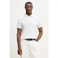 Michael Kors für Herren. CS550V85KS Greenwich Poloshirt weiß (M), Lässig, Baumwolle, Kurzarm