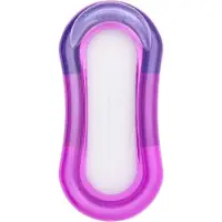 Markenlos Luftmatratze 160 x 84 cm - Badmatratze mit Mesh-Einsatz und abnehmbarem Kopfteil, rosa