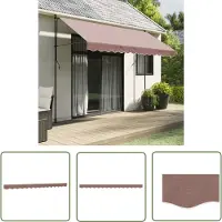 The Living Store Markisenvolant Braun 3,5 m