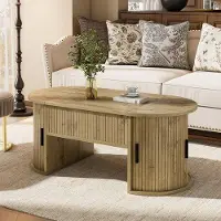 OEM Verstellbarer Couchtisch mit offenen Regalen und Schubladen