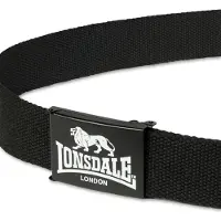 Lonsdale Koppelgürtel "STARBOTTON", Damen, schwarz-weiß (schwarz, weiß), Kunstfaser, Gürtel Koppelgürtel