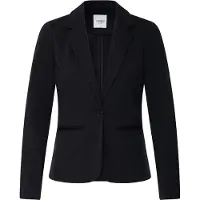 Oxmo Jackenblazer "Jackenblazer OXNTanja", Damen, Gr. M, schwarz (meteorite), Obermaterial: 71% Polyester PES. 26% Viskose CV. 3% Elasthan EL., Blazer Jackenblazer