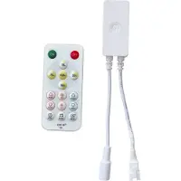 Alcapower Controller für Digital White LED-Streifen 5-24V mit Smart-App, integriertem Mikrofon und inkl. 2,4GHz RF-Fernbedienung