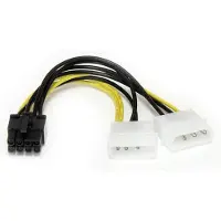 StarTech.com .com 15cm LP4 auf 8-Pin PCI Express Grafikkarten Stromkabel