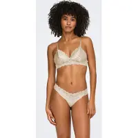 ONLY Bralette "ONLCHLOE LACE PADDED BRALETTE ACC", Damen, Gr. XS, N-Gr, beige (peach taffy), Spitze, Obermaterial: 95% Nylon, 5% Elasthan, unifarben, BHs Bralette