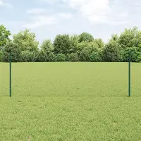 Syfax Sechseckzaun mit Pfosten 25 x 0,8 m PVC-beschichteter Stahl