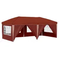 Syfax Pop-up Partyzelt 575 x 288 x 245 cm Terrakotta