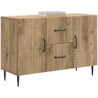 Syfax Sideboard Artisan-Eiche 89 x 34,5 x 60 cm Holzwerkstoff