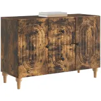 vidaXL TV-Schränk Geräucherte Eiche 89 x 34,5 x 60 cm Holzwerkstoff