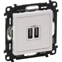 Legrand 753112 Valena Life USB-Ladedose 2400mA Farbe: Ultraweiß