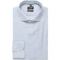 Olymp Langarmhemd "Luxor", Herren, Gr. 44, N-Gr, bleu, Web, Obermaterial: 100% Baumwolle, tailliert normal, 2-Knopf-Manschette, Hemden Langarmhemd, Businesshemd, Royal-Kentkragen, modern fit