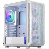 Endorfy ARX 500 ARGB White, Midi Tower, PC, Weiß, ATX, micro ATX, Mini-ITX, Gehärtetes Glas, Gaming