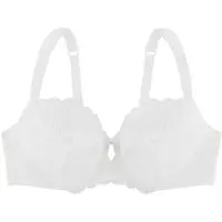 Dorina Bügel-BH "Celine", Damen, Gr. 90, Cup G, beige (ivory), Obermaterial: 58% Polyamid, 26% Polyester, 16% Elasthan, unifarben, BHs Bügel-BH, mit Spitzendetails, verstellbare Träger