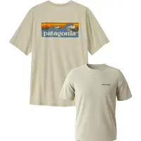 Patagonia - Cap Cool Daily Shirt Boardshort Logo - Funktionsshirt Gr S beige