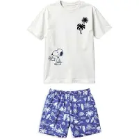 Gisela Snoopy Print Kurzarm-pyjama