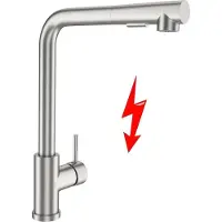 Markenlos Dusze mit Armatur, Küchenarmatur, Armatur mit Dusche, abziehbare Armatur, Küche, zwei Wasserstrahltypen, Wasserstrahltypen, 360-Grad-drehbare Armatur