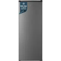 Homex FS1682E-S Gefrierschrank, Tiefkühlschrank groß - 168L Nutzinhalt, 4-Sterne Gefrieren, Freezer, leise 37 dB, silber