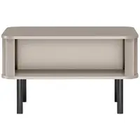 Masseno Couchtisch MODERNO 92 cm Kaffetisch für Wohnzimmer Sofatisch Wohnzimmertisch Beige