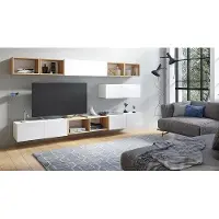 FURMEB Patryk Hojka Furmeb24 - CALABRINI 26 -Wohnwand , Schrankwand, (Weiss)