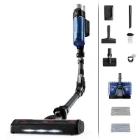 Rowenta RH20C2, 2-in-1-Stabstaubsauger, Beutellos, Schwarz, Blau, 0,4 l, Rechteckig, Trocken&Nass