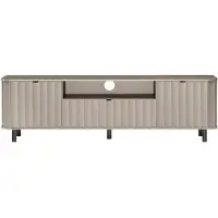 Masseno TV-Schrank MODERNO 196 cm Fernsehschrank mit Schubladen und 3 Türen TV-Lowboard für Wohnzimmer Modern 196x40,5x57 cm Beige