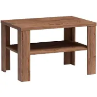 Masseno Couchtisch DESIO 90 cm Kaffetisch für Wohnzimmer Sofatisch Wohnzimmertisch Braun