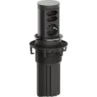 Bachmann BM0020489 ELEVATOR 2 1xCEE7/3 2xEuro Edelstahl-Optik 2,0 m AEH