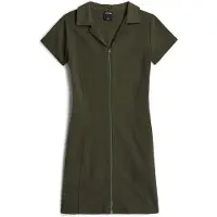 G-Star für Damen. D28665-E406-995 Soft Sculpt Fit Flare Kleid grün (33/32), Lässig, Viskose, Kurzarm