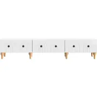 vidaXL TV-Schränk Hochglanz Weiß 147 x 34,5 x 30 cm Holzwerkstoff