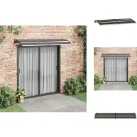 vidaXL Türvordach Schwarz 240×80 cm PC - Markisen