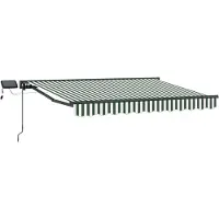 vidaXL Manueller Markisenrahmen mit LEDs 3 x 2,5 m