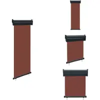 vidaXL Balkon-Seitenmarkise 65x250 cm Braun - Sonnenschirme & Sonnenschutze
