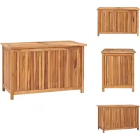 vidaXL Gartenbox 90x50x58 cm Massivholz Teak - Gartenboxen