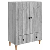 vidaXL Sideboard Sonoma-Grau 66 x 34,5 x 95 cm Holzwerkstoff