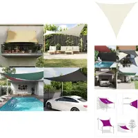 vidaXL Sonnensegel Oxford-Gewebe Dreieckig 4,5x4,5x4,5 m Creme - Sonnenschirme & Sonnenschutze