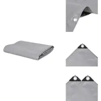 vidaXL Abdeckplane 650 g/m² 6x8 m Grau - Planen