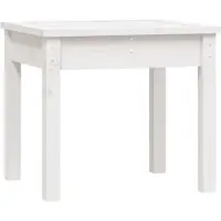 vidaXL Gartenbank Weiß 50x44x45 cm Massivholz Kiefer - Gartenbank - Gartenbänke - Garten Sitzbank - Außenbank