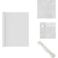 vidaXL Balkon-Sichtschutz Weiß 120x400 cm HDPE - Sonnenschirme & Sonnenschutze