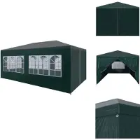 vidaXL Partyzelt 3x6 m Grün - Pavillons & Partyzelte