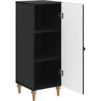 vidaXL Sideboard Schwarz 33 x 34,5 x 90 cm Holzwerkstoff