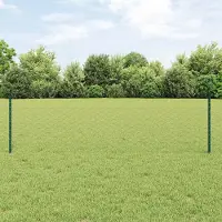Syfax Sechseckzaun mit Pfosten 10 x 0,5 m PVC-beschichteter Stahl