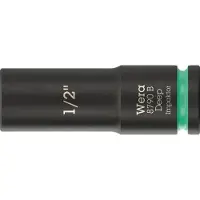Wera 8790 B Impaktor Deep Steckschlüsseleinsatz mit 3/8 zoll-Antrieb, 1/2 zoll x 63 mm - 05005568001