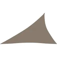 The Living Store Sonnensegel Oxford-Gewebe Dreieckig 4x5x6,4 m Taupe