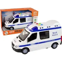 Lean Toys Polizeiauto Polizeiauto Reibungsantrieb Geräusche Licht