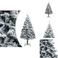 vidaXL Künstlicher Weihnachtsbaum mit Schnee Grün 240 cm PVC - Weihnachtsbäume
