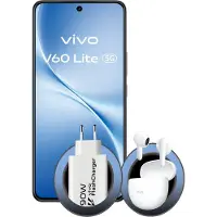 Vivo V60 Lite 5G + BUD, 17,2 cm (6.77"), 8 GB, 256 GB, 50 MP, Android 15, Schwarz