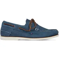 Tommy Hilfiger TH Boat Shoe Core Suede Bootschoen - Licht blauw - Maat 43