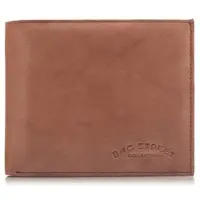 Bag Street Große beige Herrenbrieftasche aus Leder C65