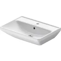 Duravit Waschtisch D-Neo 60x44cm, m Hahnl., we, ÜL, Hahnloch, we